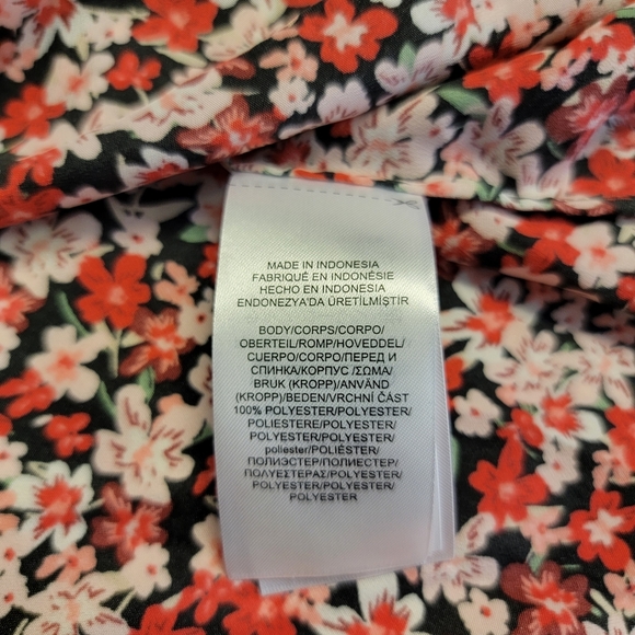 Ralph Lauren Button Up Top Pink Floral Ditsy Print Long Sleeve Women's Size M - Picture 5 of 6